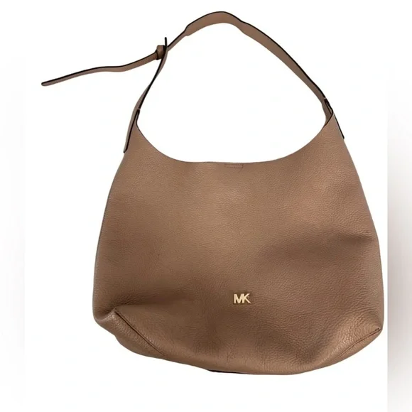 Michael Kors Medium Junie Leather Hobo Bag - Blush - Picture 6 of 13